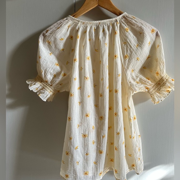Madewell boho all-cotton daisy blouse - Picture 6 of 7
